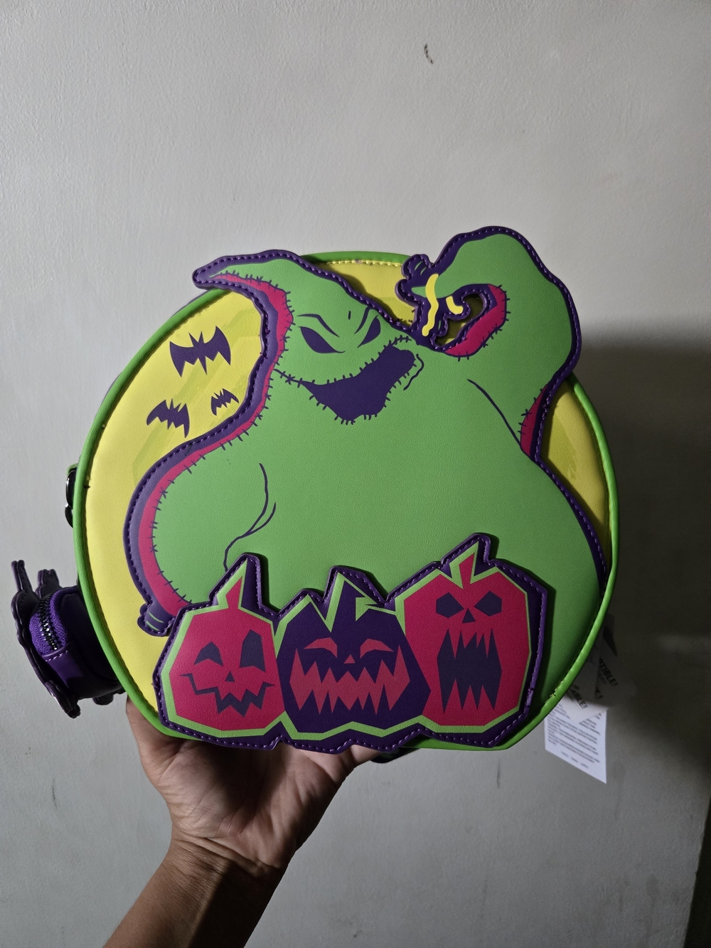Loungefly Green & Purple Oogie Boogie Round Backpack